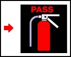fire extinguisher arrow pass